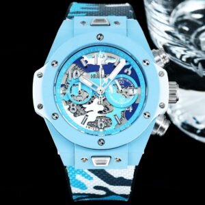 Replica Hublot Carbon Fibre Quartzl Watch 45MM