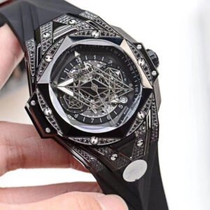 Replica Hublot 904l Stainless Steel Quartzl Watch 45MM
