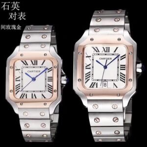 Replica Cartier Santos 904l Stainless Steel Quartz Watch 34mm 38mm